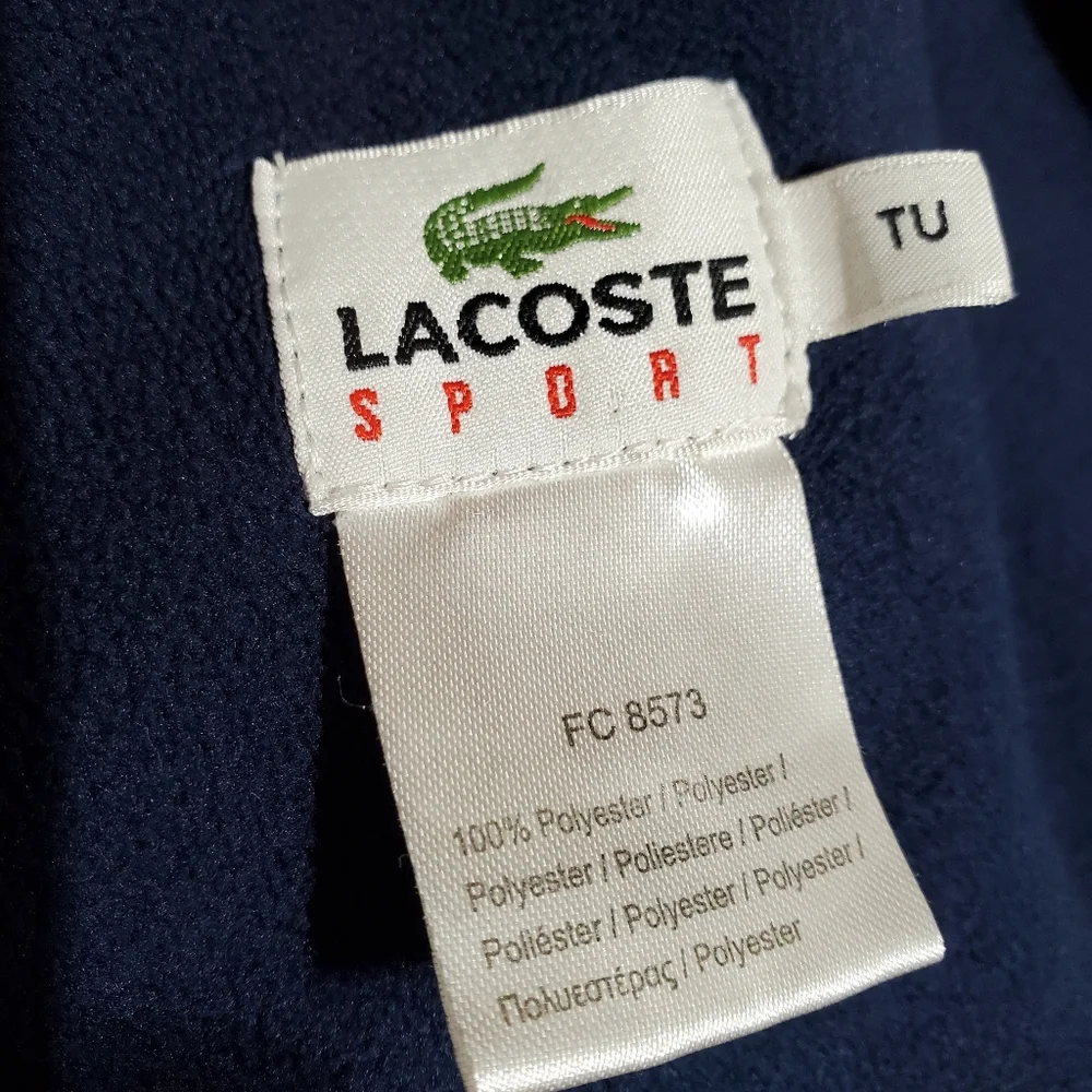 Lacoste Sport Fleece Scarf Blue